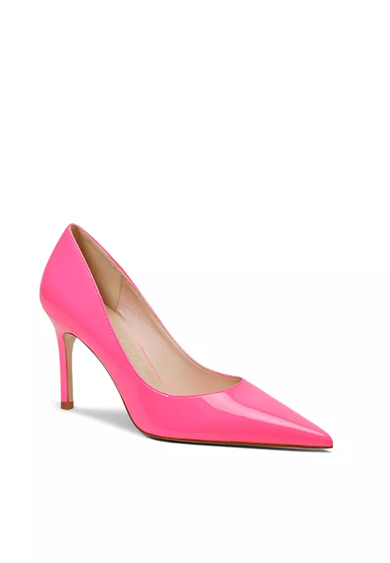 10CM Faux Leather Pointed Pumps Heels Shoes HZL053