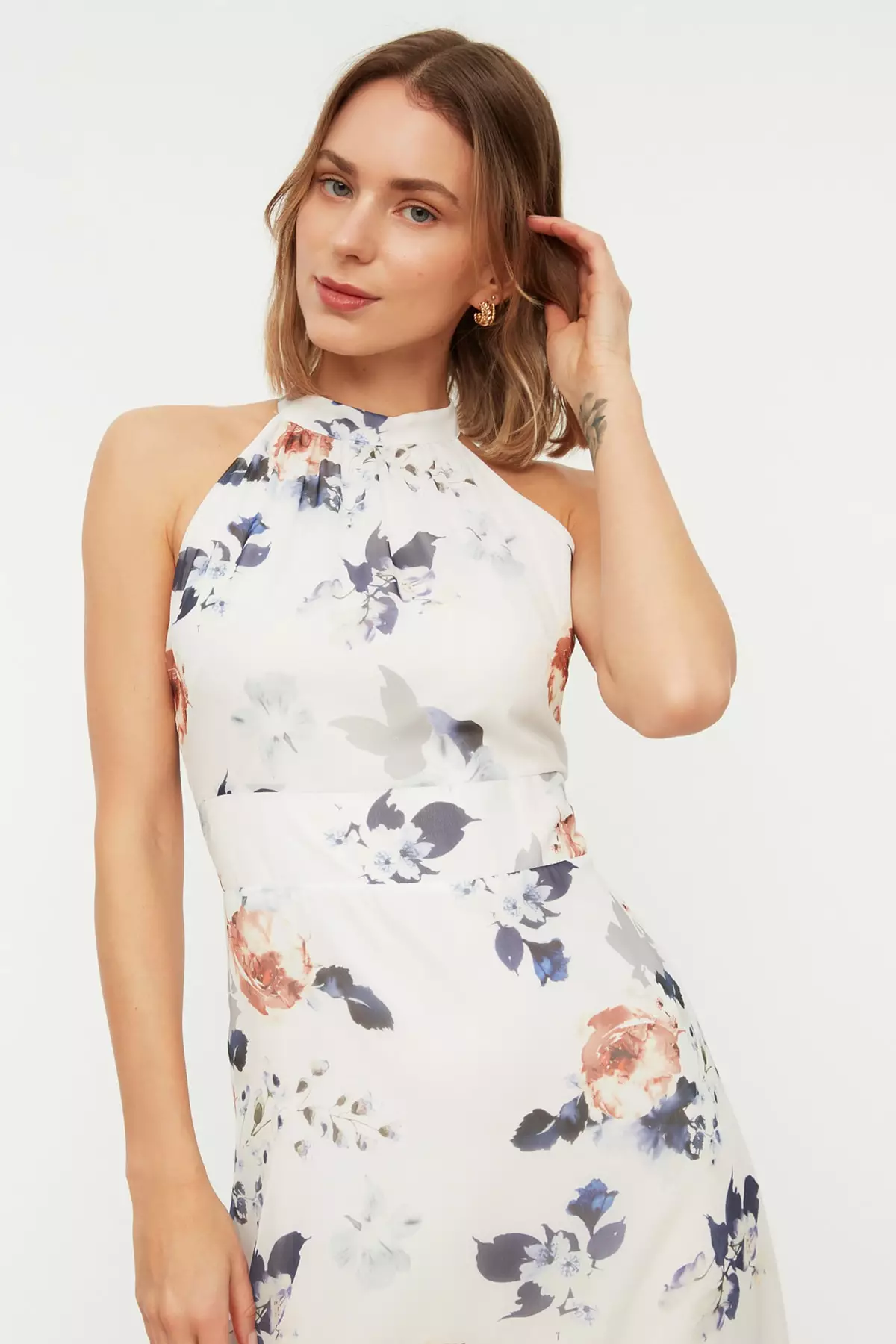 Floral Halter Dress