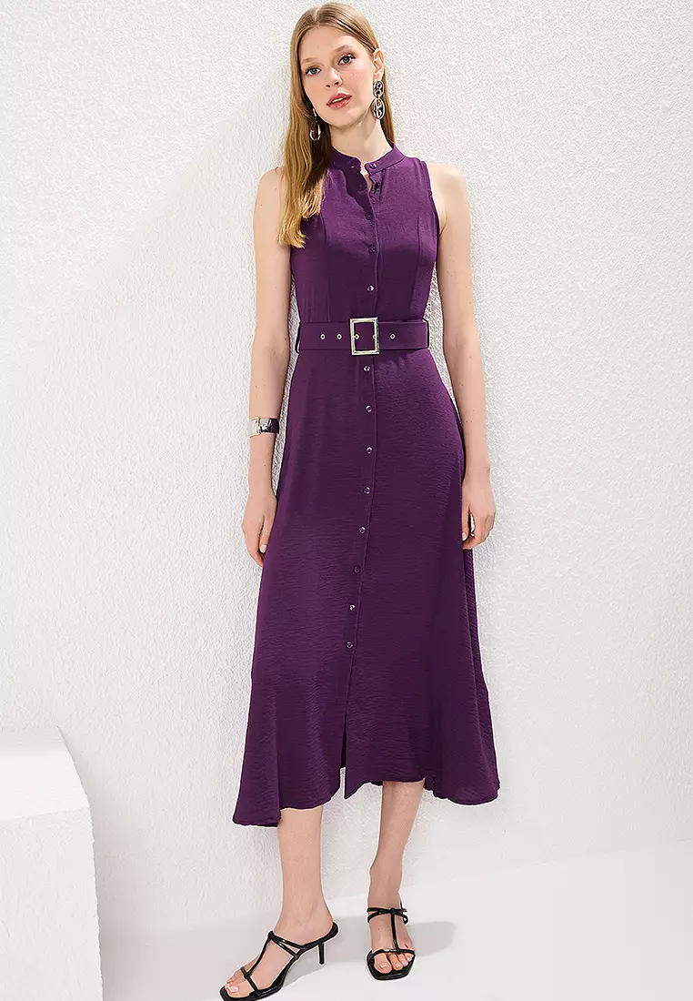 Belted Midi Dress