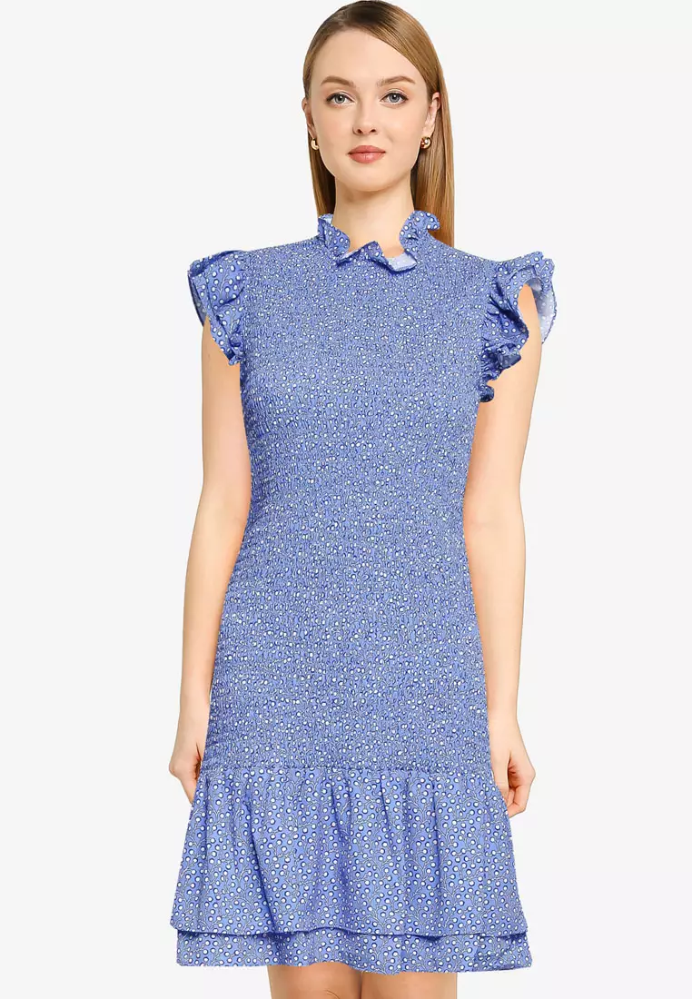 Jual French Connection Elao Verona Crepe Smock Top Dress Original 2024