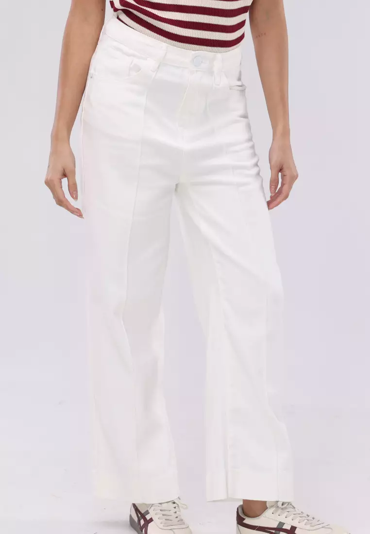 Denim Wide Leg Pants