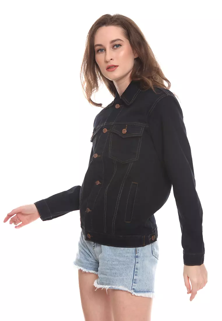 Jaket Denim Regular True Black JD2003