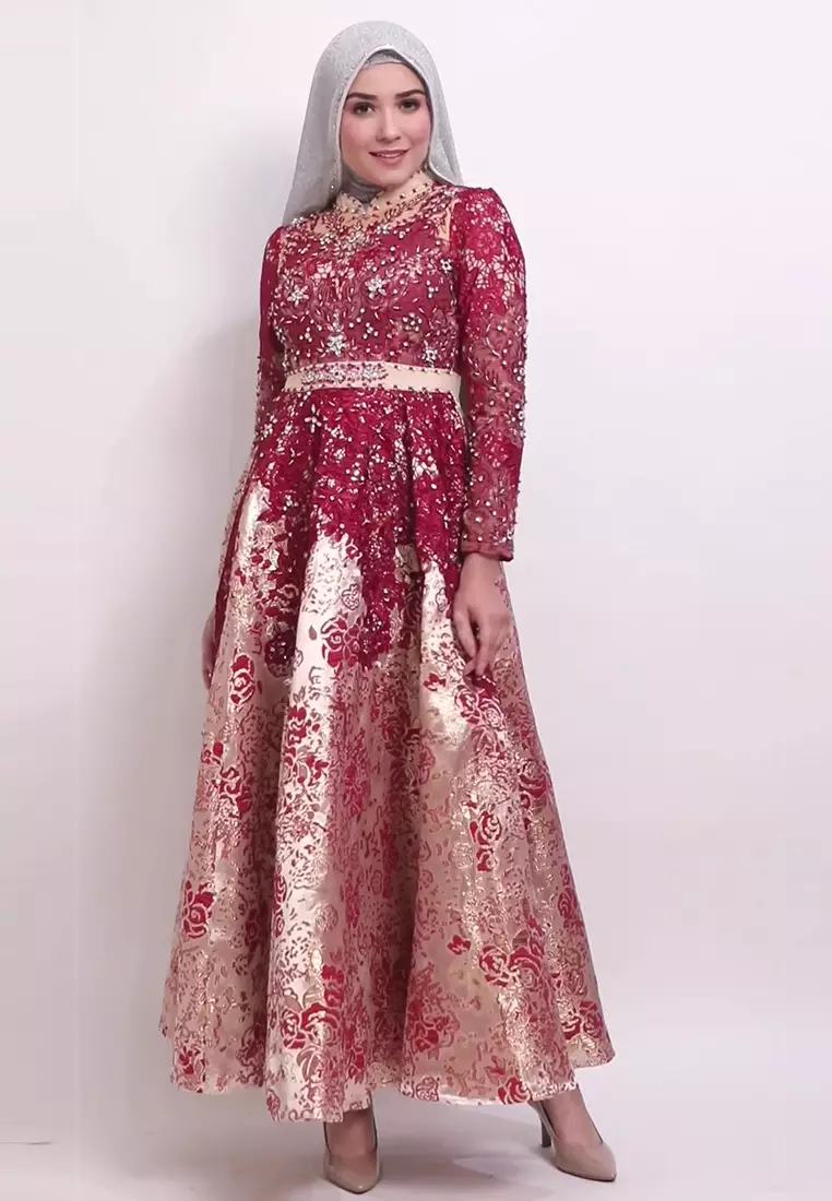 Bibiq Gamis Jacquard Brokat