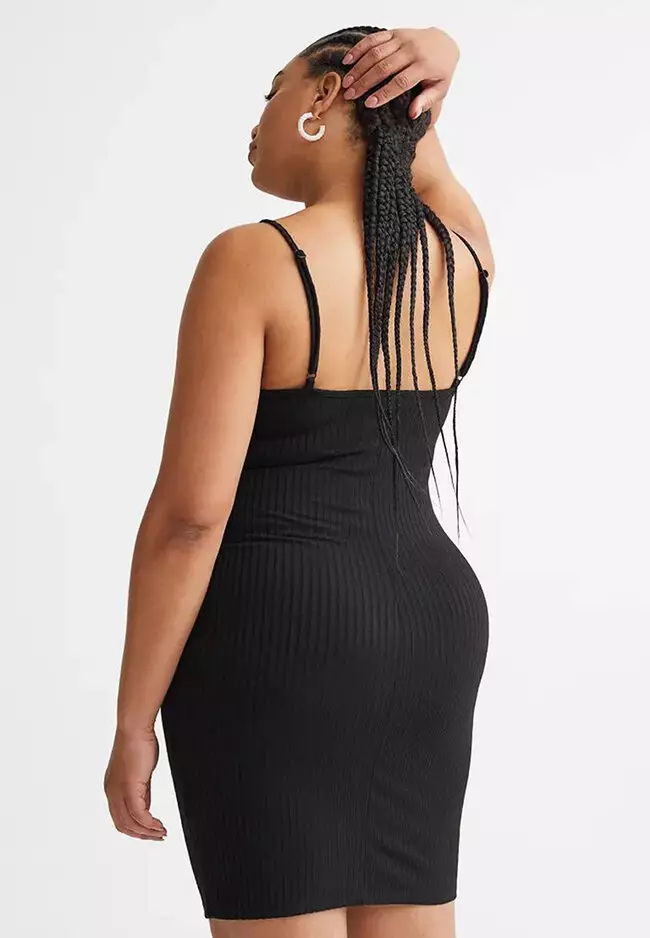 2 piece black bodycon dress sales