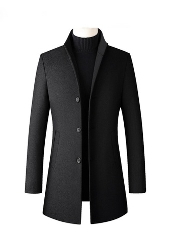 Twenty Eight Shoes black VANSA Woolen Business Suit Jacket  VCM-C2011 2703BAA2A4C843GS_1