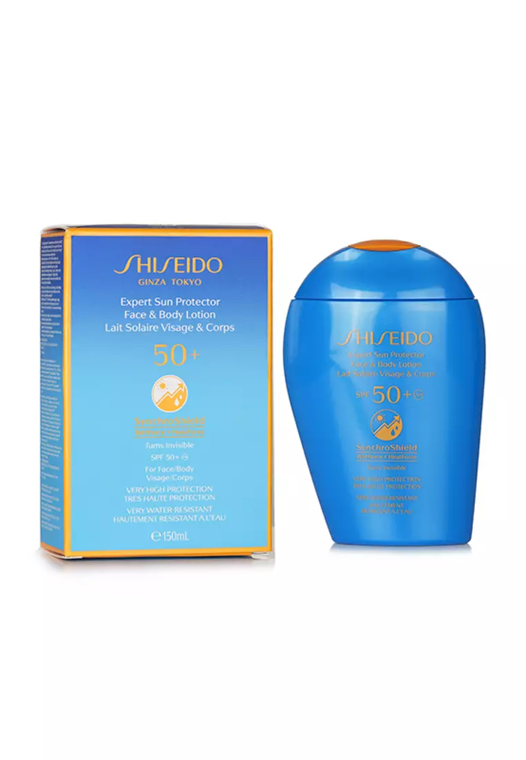 Shiseido - Expert Sun Protector Spf 50+Uva Face & Body Lotion (Turns Invisible, Very High Protection, Very Water-Resistant) 150ml/5.07oz