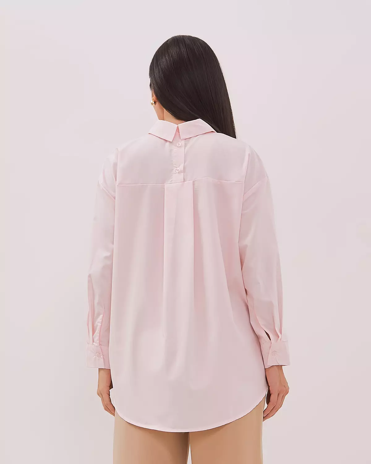 WOMEN'S PINK LONG-SLEEVED SHIRT
