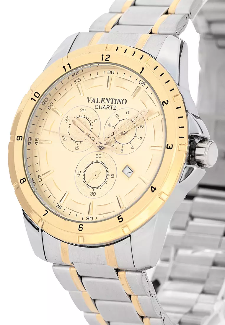 Analog Watch 20122501-Two Tone-Gold Dial