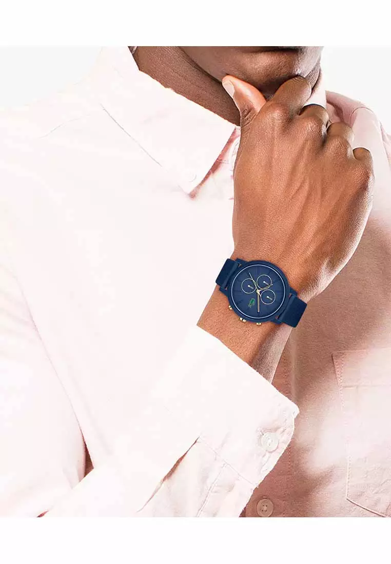 Buy Lacoste 12.12 Chrono Men's Watch Navy Silicone Strap - Navy