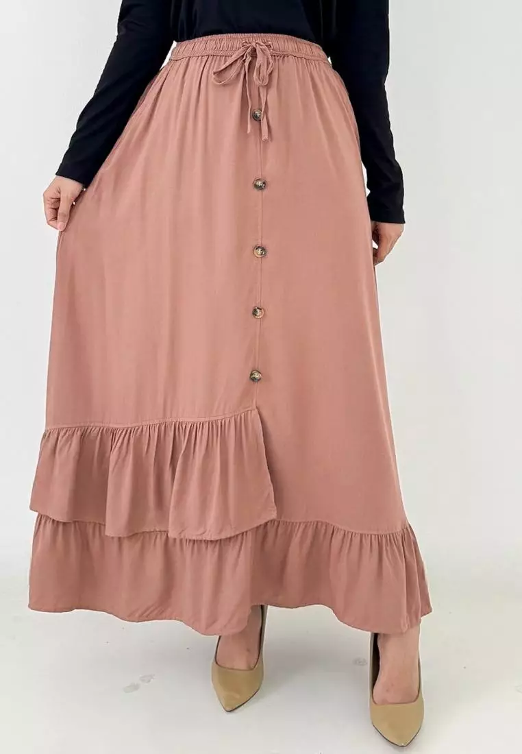 Inayah Cotton Skirt (Rok Panjang A-Line)