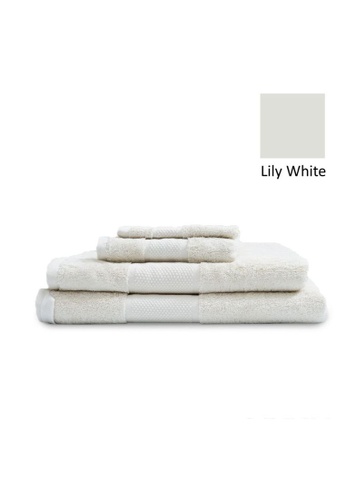 AKEMI white Akemi Silky Soft Egyptian Cotton Lily White Hand Towel (41cm x 76cm) 0210AHLF1CD8E6GS_1