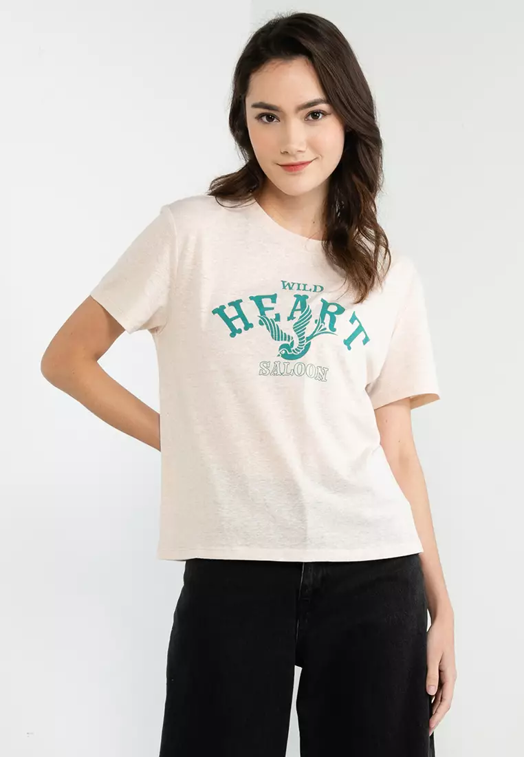 Buy H M Printed T Shirt Online ZALORA Malaysia