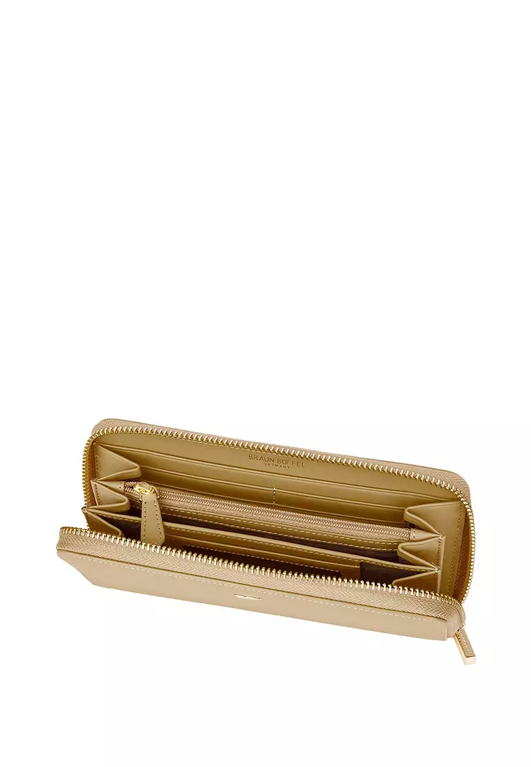 Braun Buffel Ville-A Zip Long Wallet