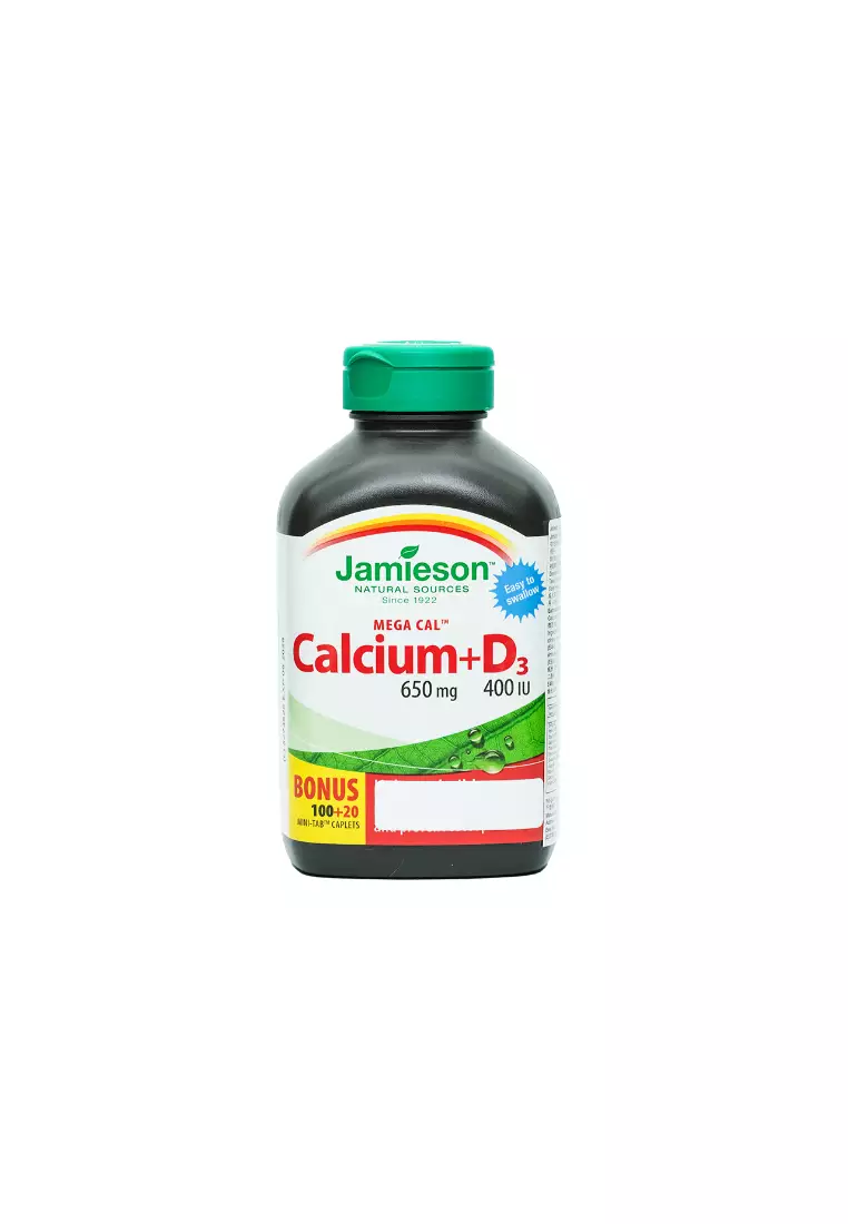 JAMIESON Mega Cal Calcium 650mg + Vitamin D3 400IU 120capsule(s)