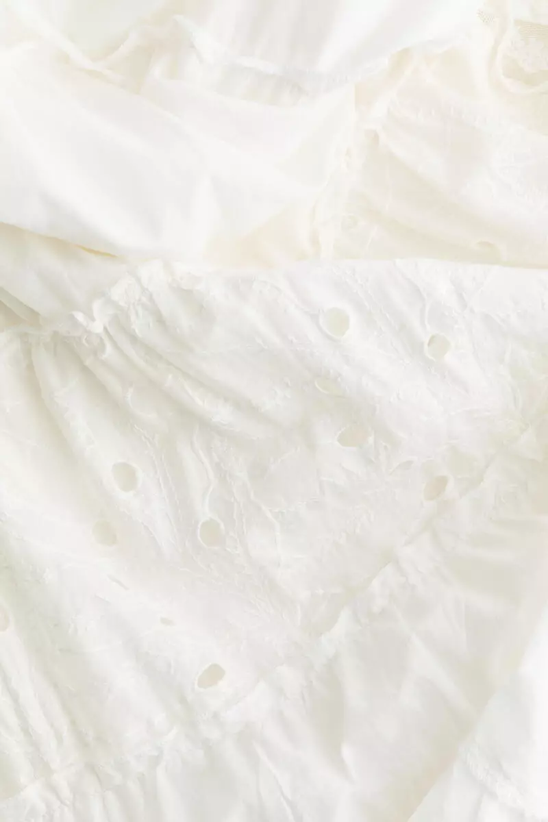 Broderie anglaise maxi skirt