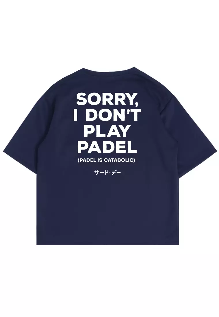 MTX53 Kaos Oversize Gym Unisex Scubalux "dont padel" navy
