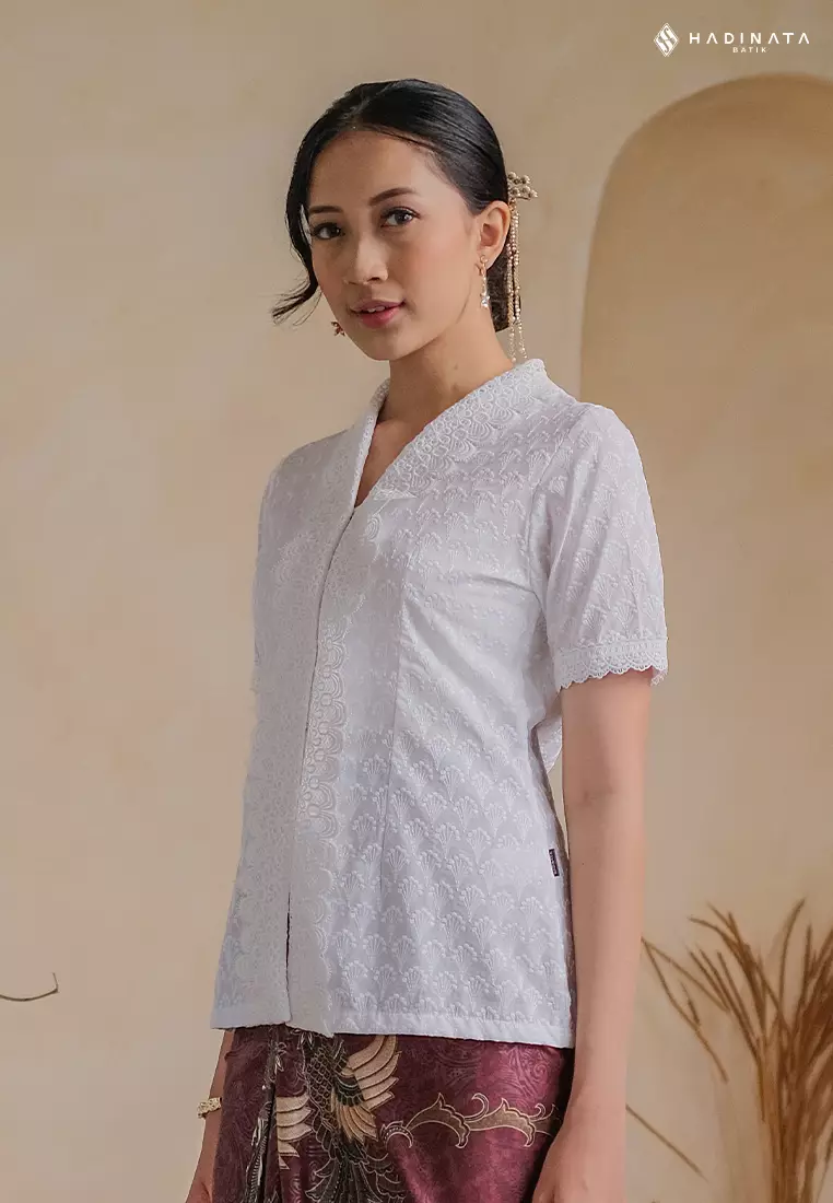 Hadinata Batik Wanita Kebaya Mahima White