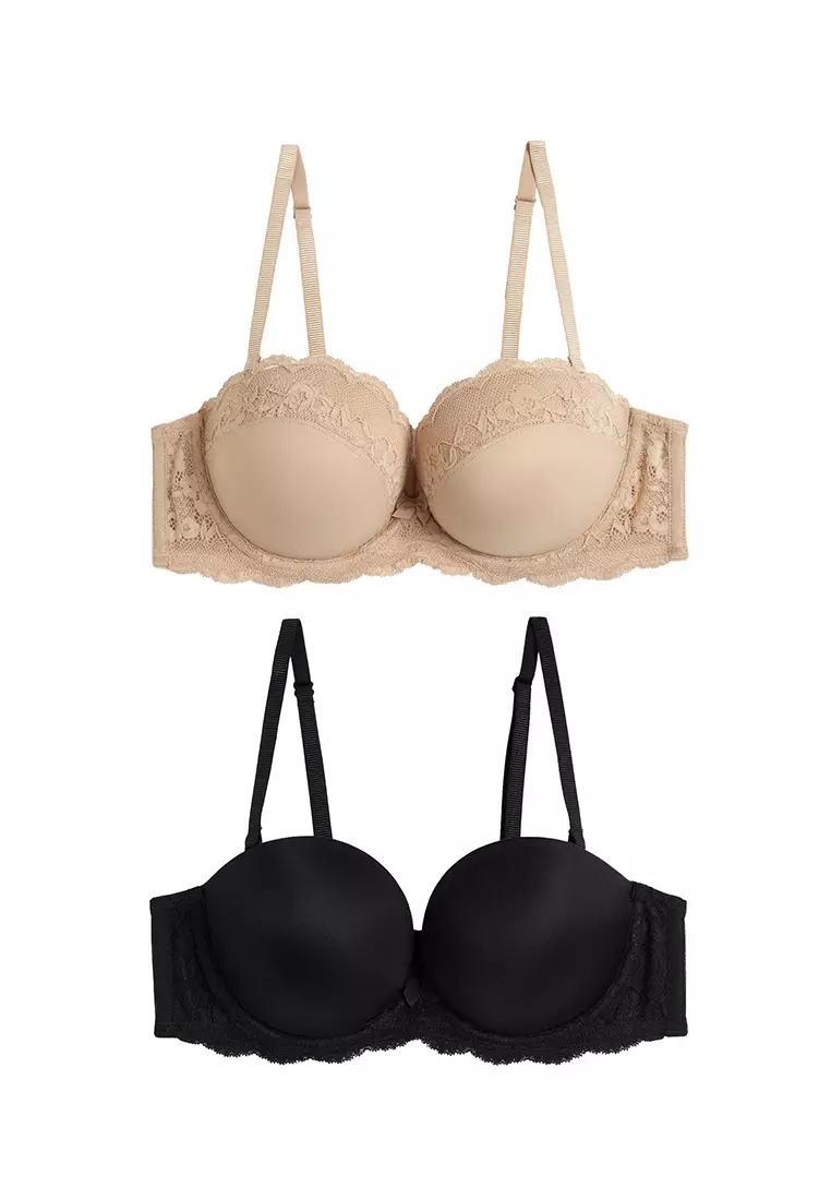 MARKS & SPENCER M&S 2pk Wired Multiway Push Up Bras A-E - T33/2732 2024, Buy MARKS & SPENCER Online