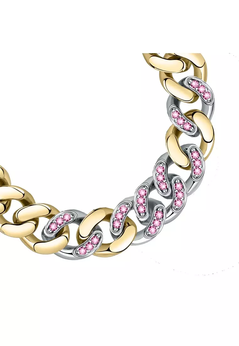 Chiara Ferragni Chain 170+25mm Women's Pink Stone Bracelets J19AUW51