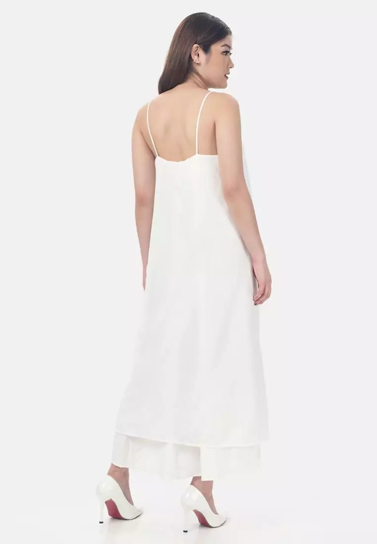 Caitlin Long Dress in White