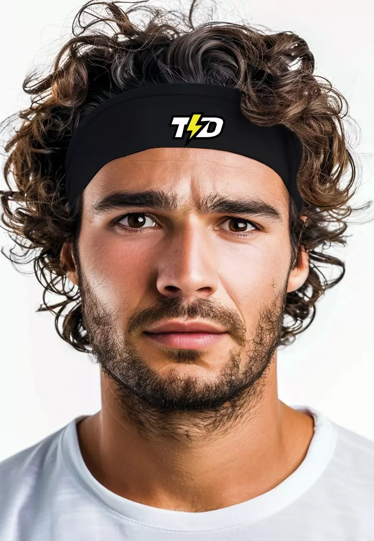 ABA03 Head Band Anti Bau Zeroodor Polos Hitam