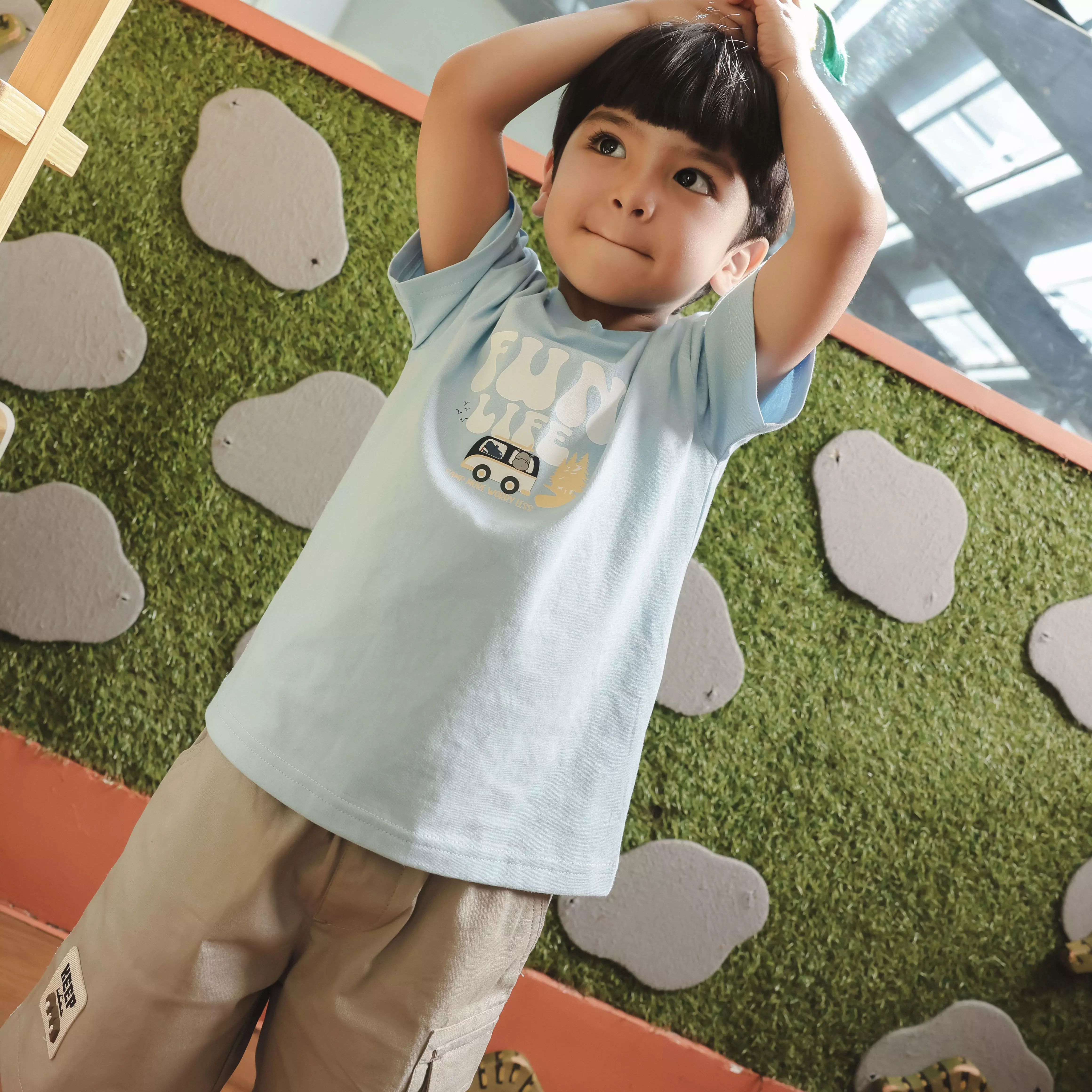 Qna Boy Noah Celana Pendek Katun Anak Sage