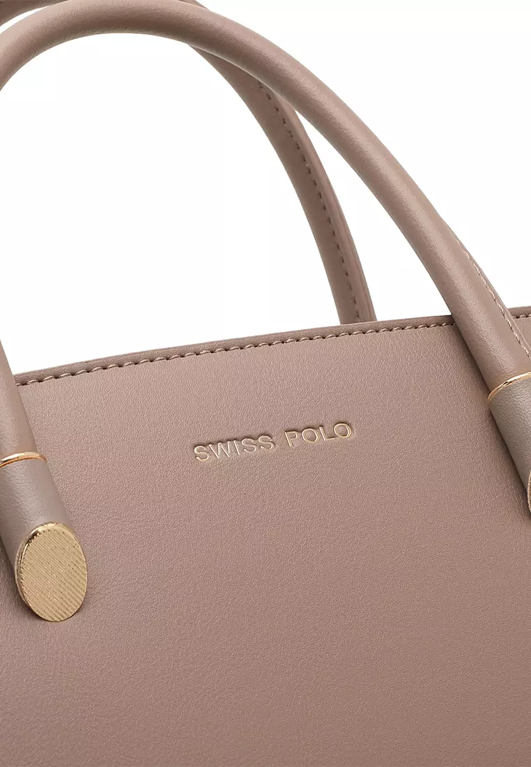 Women's Top Handle Bag / Sling Bag / Crossbody Bag (Tas Selempang / Tas Tangan) - Cokelat / Merah