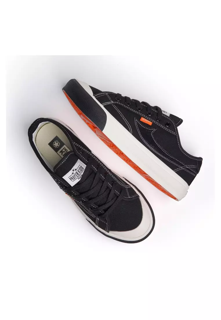 Prayer Kids Sepatu Sneakers Pria Wanita Ora Ox Black Cream - Unisex