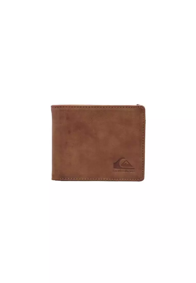 Quiksilver Slim Rays Bi Fold Wallet Chocolate Brown