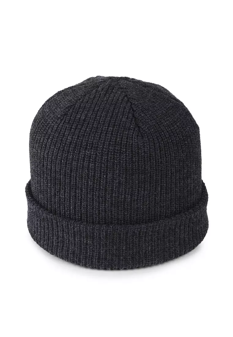 MBN FULL STONE BEANIE CHARCOAL HEATHER