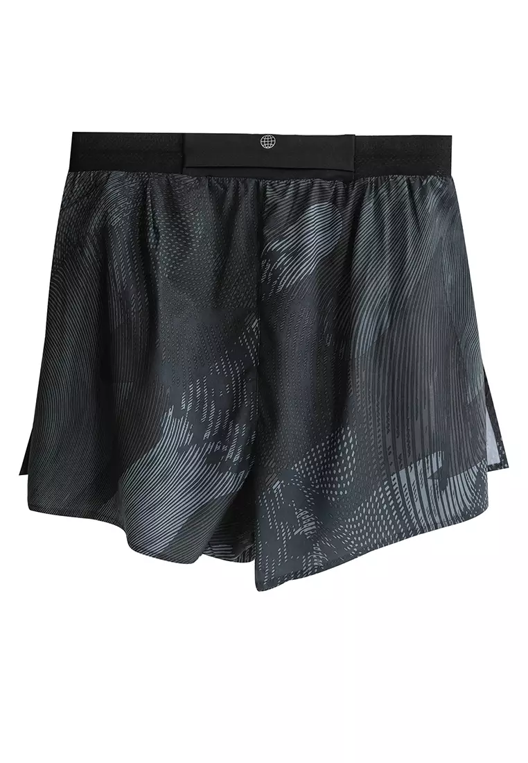 adidas Mens Adizero Split Shorts - Black