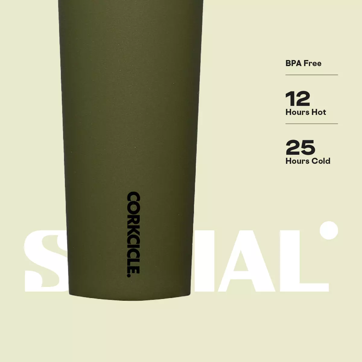CORKCICLE Canteen 16oz - Olive