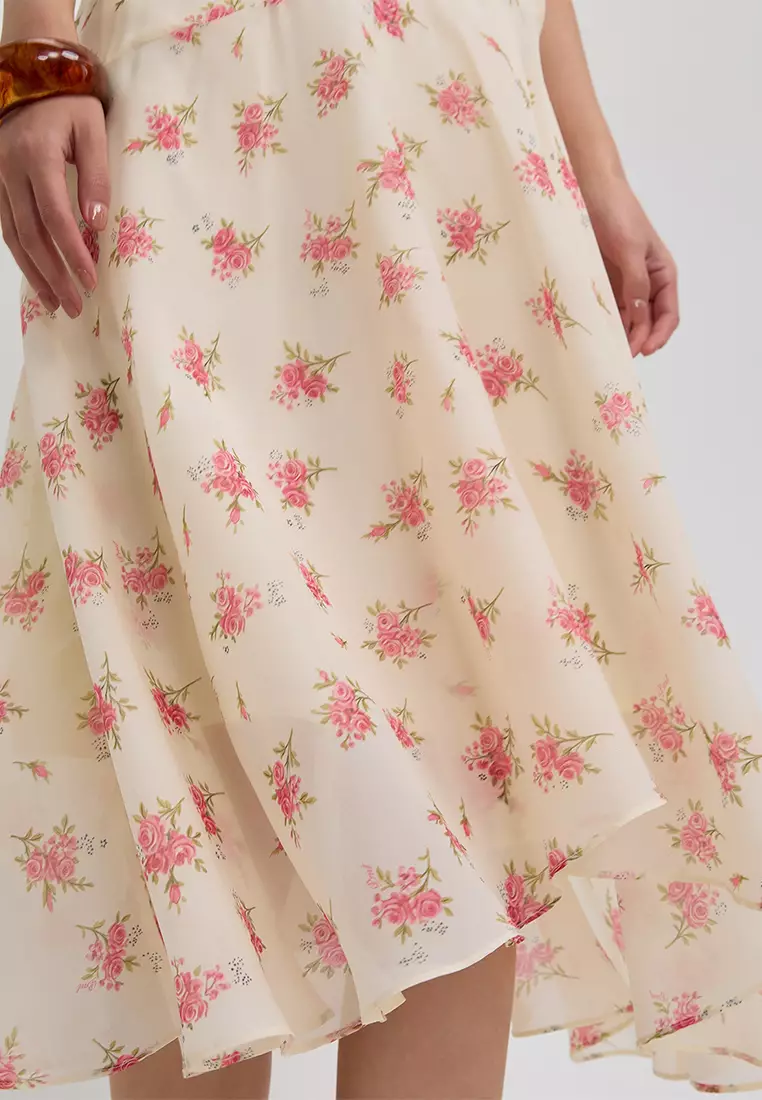 Floral Halter Maxi Dress