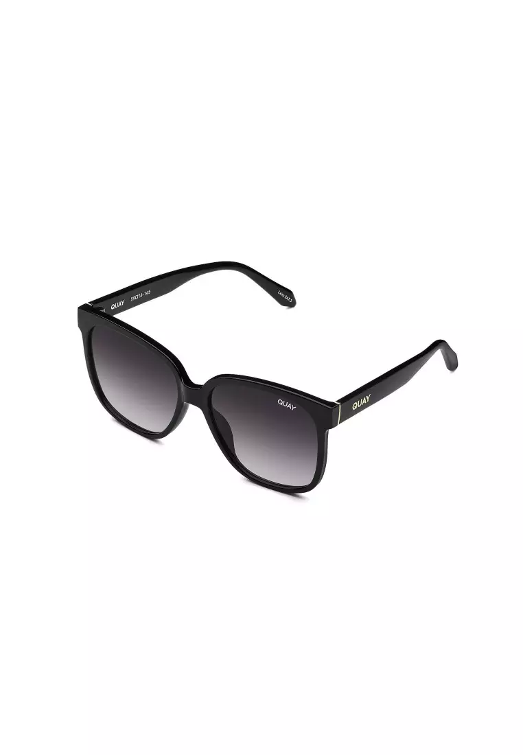 Wide Awake Sunglasses - Black/Smoke
