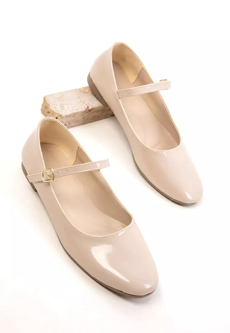 Skin Patent Leather-Skin Women's Ballerinas 18896