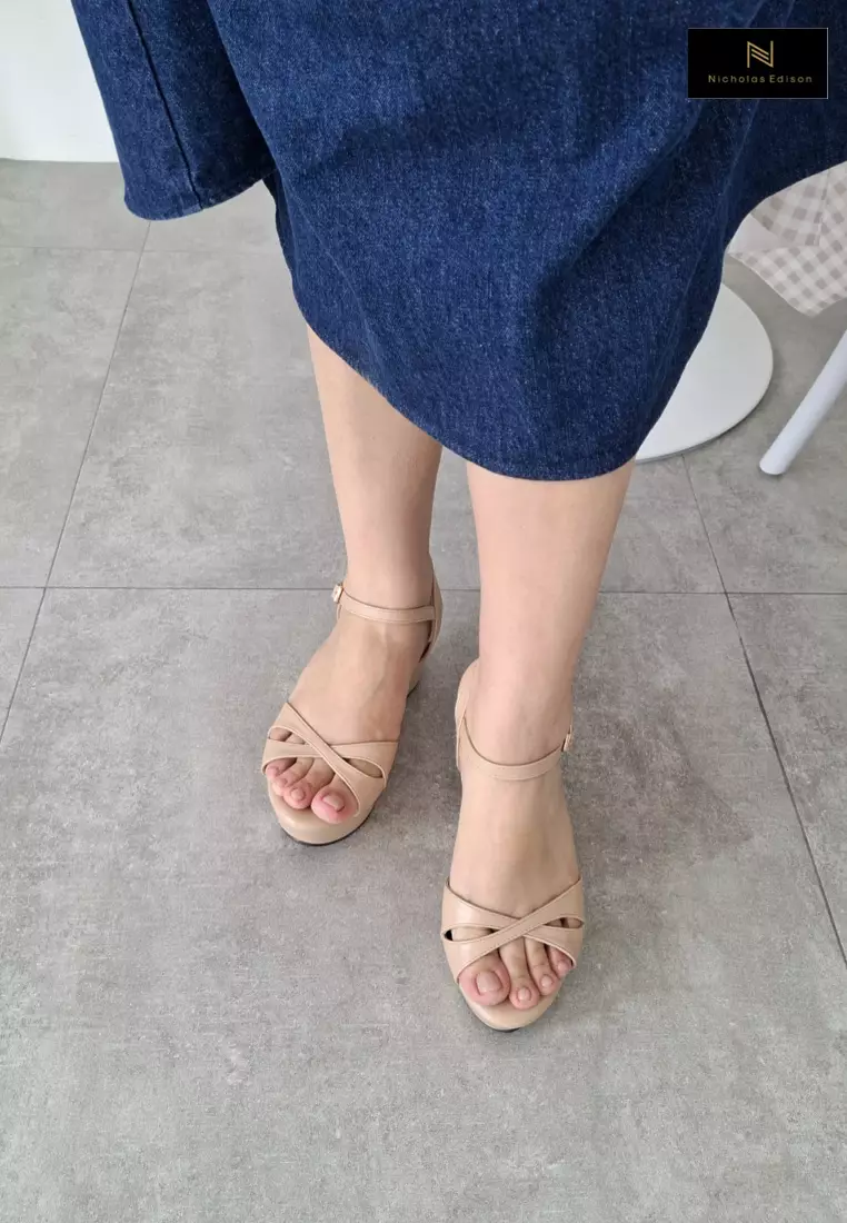 Nicholas Edison Wedge Ida Beige