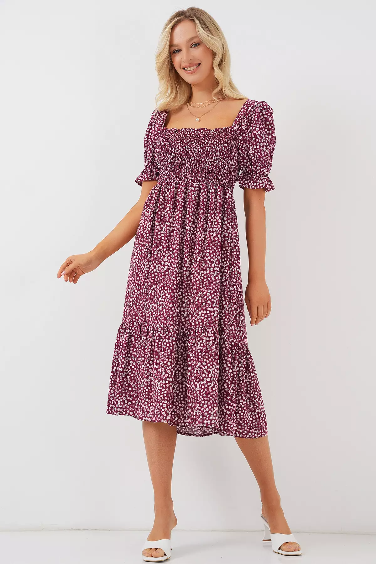 Viscose Midi Dress