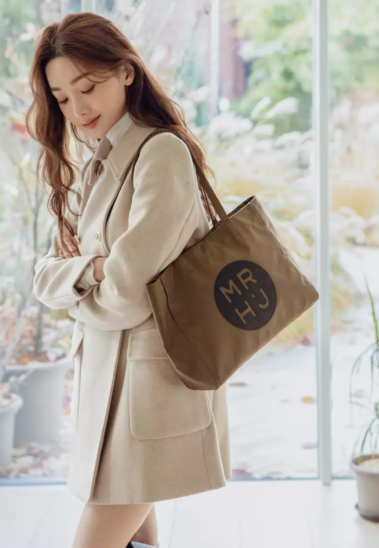 BONO V Nylon Shoulder Bag Olive Khaki