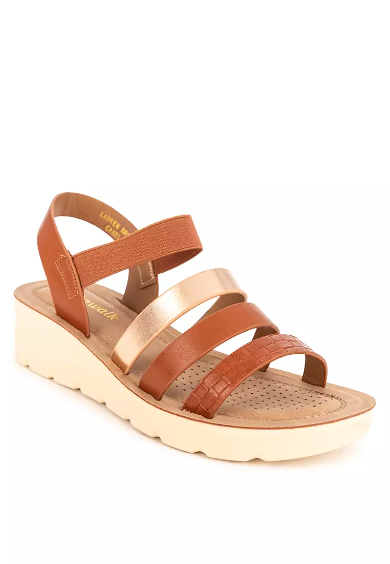 Discount on UNLISTED  shoes - SKU: LAUREN WEDGES SANDALS SOFTAWALK