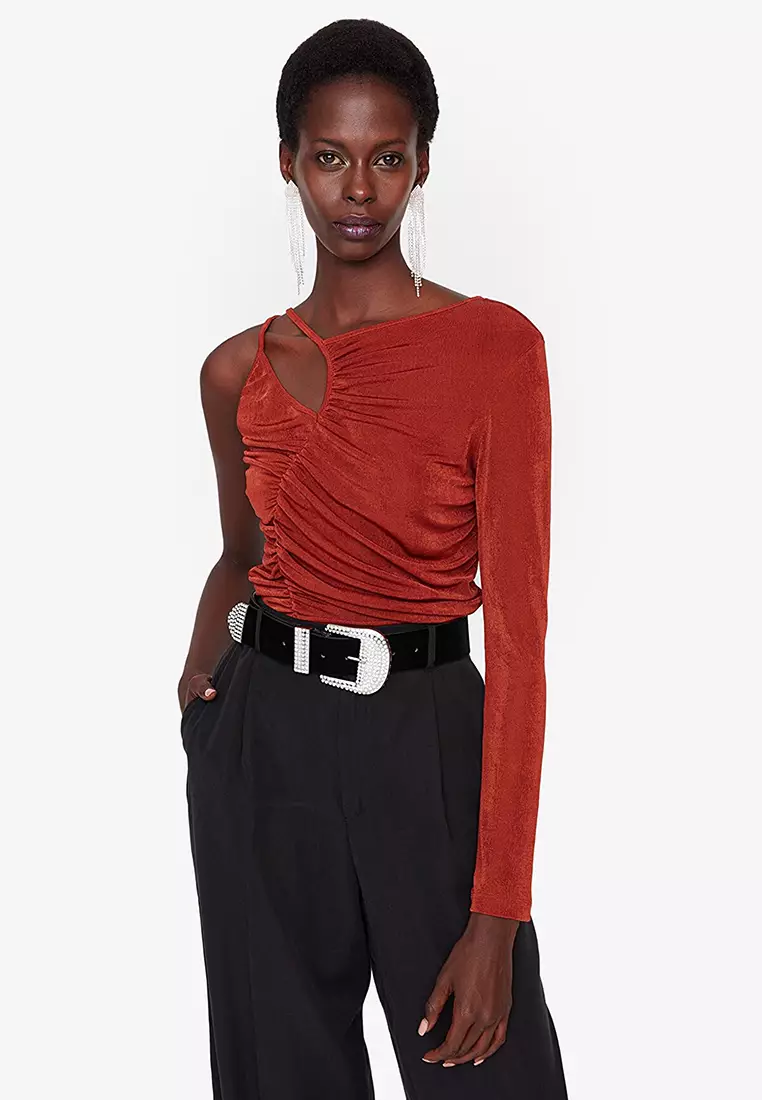 Ruched deals front top