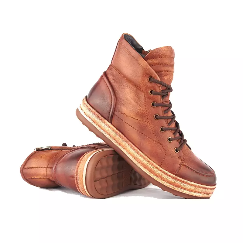Sepatu Pria Boots Casual Gino Mariani Jacob Light Brown
