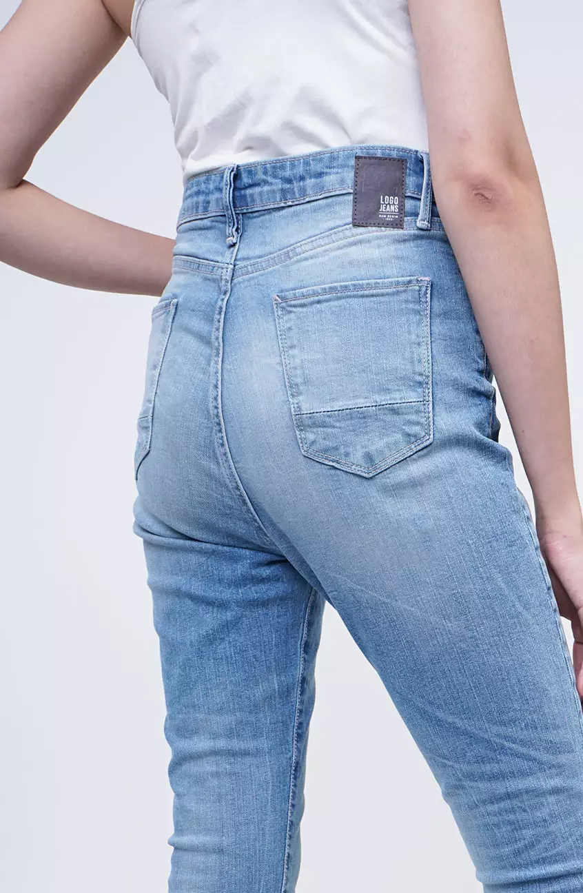 Celana Jeans Wanita Skinny Hi-Waist G5 Series Light Blue