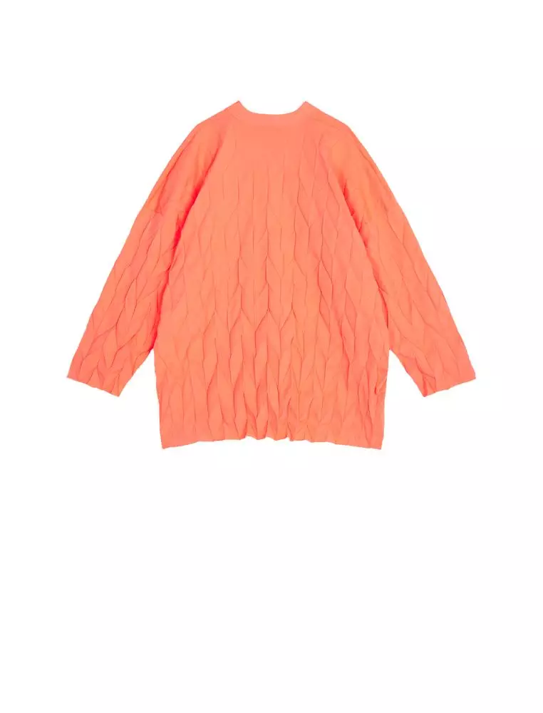 Mid-length open-cardigan