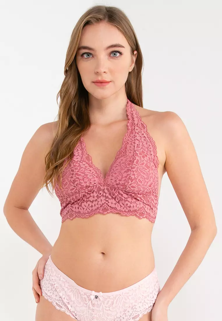 Gilly Hicks by Hollister Lace Halter Bralette Sz S
