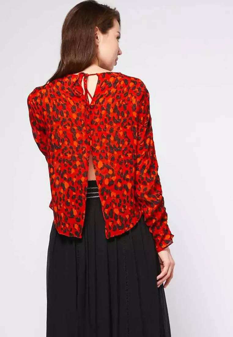 Freya Long Blouse Round Neck Design Casual Atasan Wanita - Multi Warna