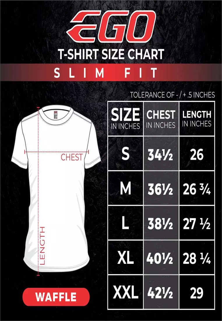 Round Neck Waffle Tee Short Sleeves