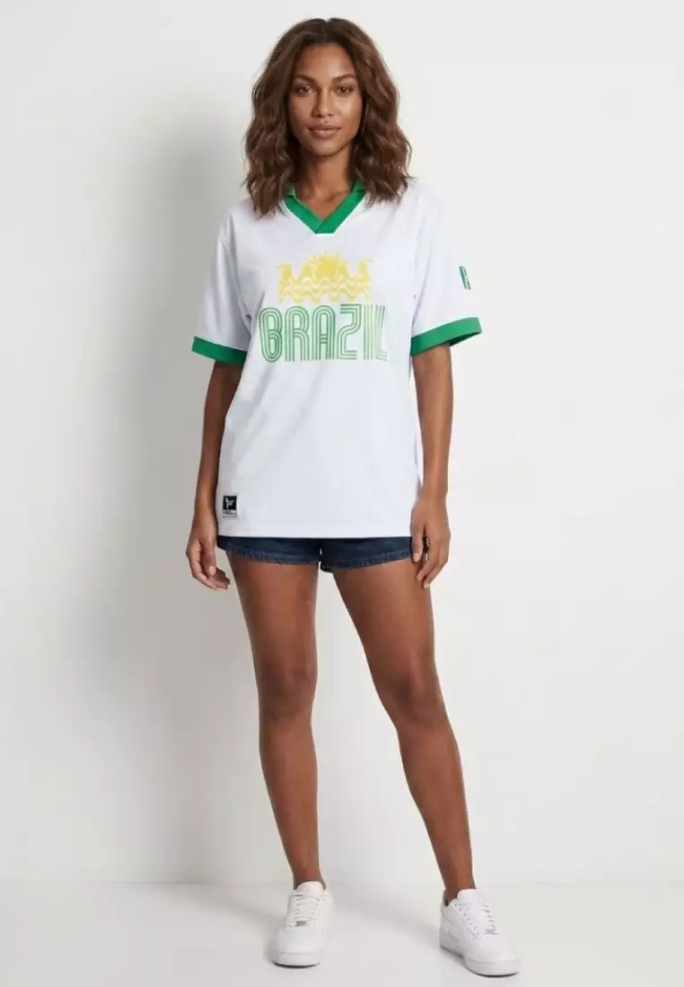 BRAZIL Polo Jersey - The World Reimagined by PLAY BONITO - ! US MEN SIZES ! : S, M, L, XL