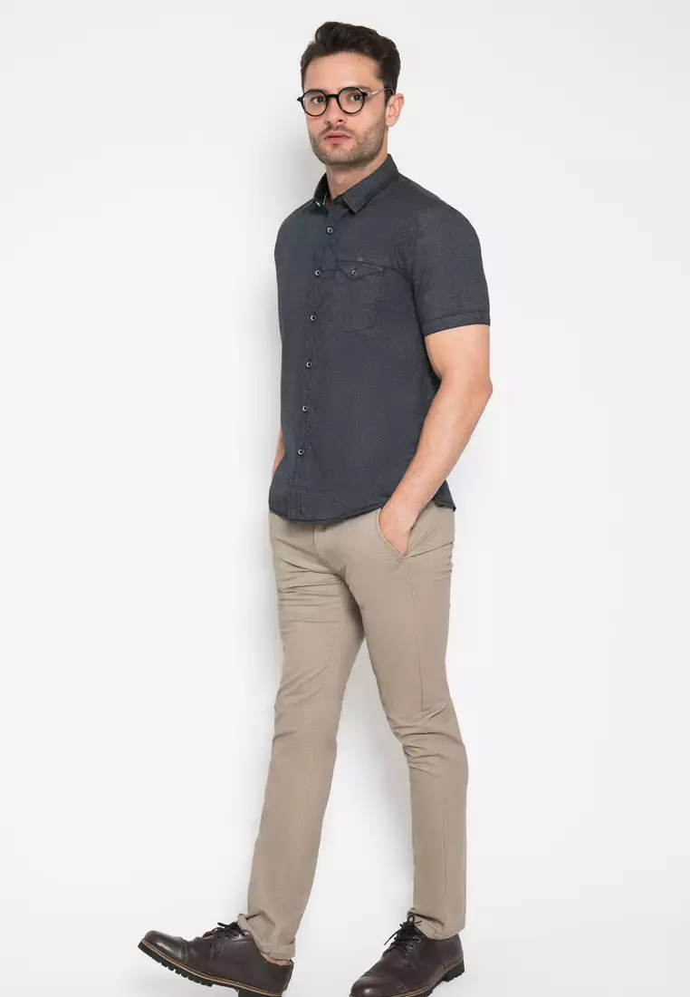 LGS - Celana Chinos Panjang Warna Cream Regular Fit - CCT.514.035.004.C