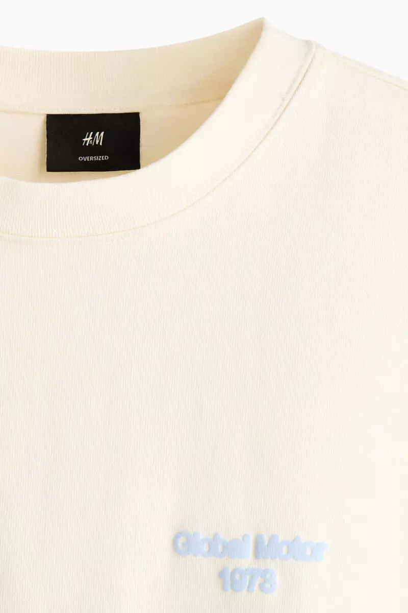 Oversized Fit Printed cotton T-shirt