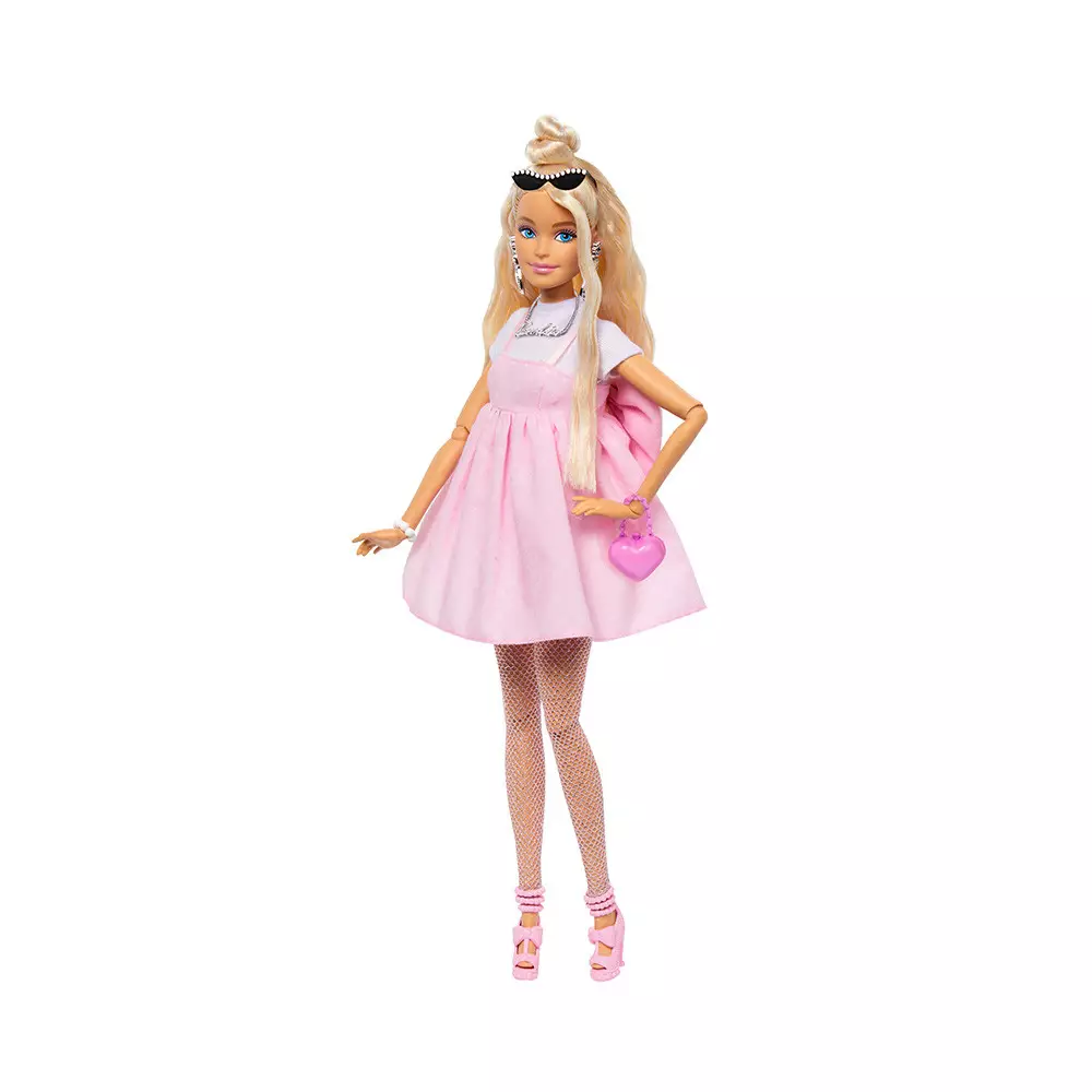 Barbie Set Boneka Deluxe Style Blonde - Pink